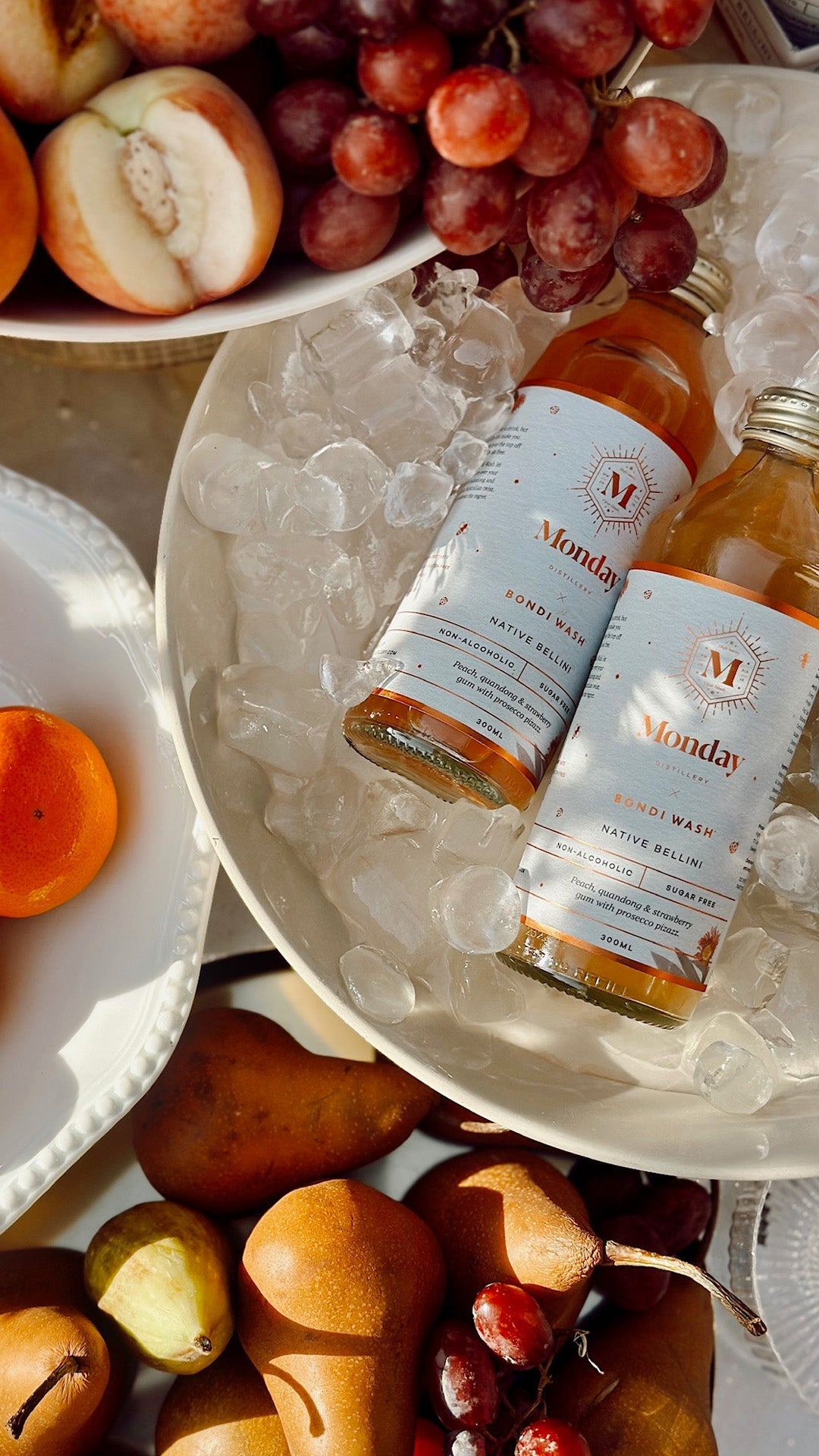 Non-Alcoholic Native Bellini x Bondi Wash by Monday Distillery